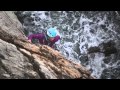 Charlie goes sea cliff climbing at Gogarth