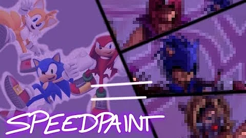 What if Sonic is not for children? | Sonic, Knuckles and Tails (speedpaint)