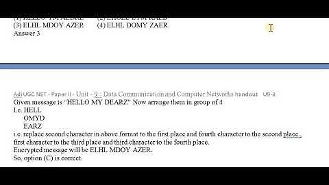 NTA UGC NET Computer Science Paper 2 Unit 9 Data Communication and computer Networks June2020 Que P2