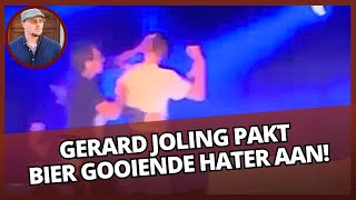 Wonderful: Gerard Joling confronts beer-throwing hater on stage & gets APPLAUSE!