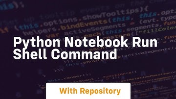 python notebook run shell command