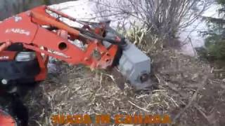 FORAX Heavy Duty Mulching Attachment on 50 hp Tractor