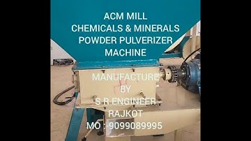 Air classifier mill chemical and mineral powder making Machine S R ENGINEER Mo :- 9099089995