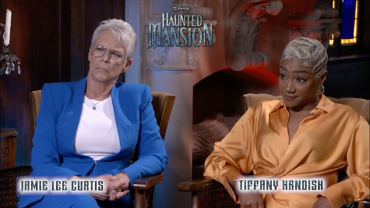 Rosario Dawson, Tiffany Haddish, and the cast of Haunted Mansion do a limpia and talk espooky stuff!
