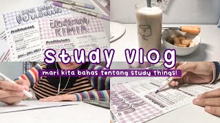 study vlog | bahas tentang metode belajar, sumber materi, dan tips saat jenuh belajar