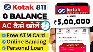 Kotak Mahindra Bank Open Account Zero Balance | Kotak 811 Account Opening Online Zero Balance
