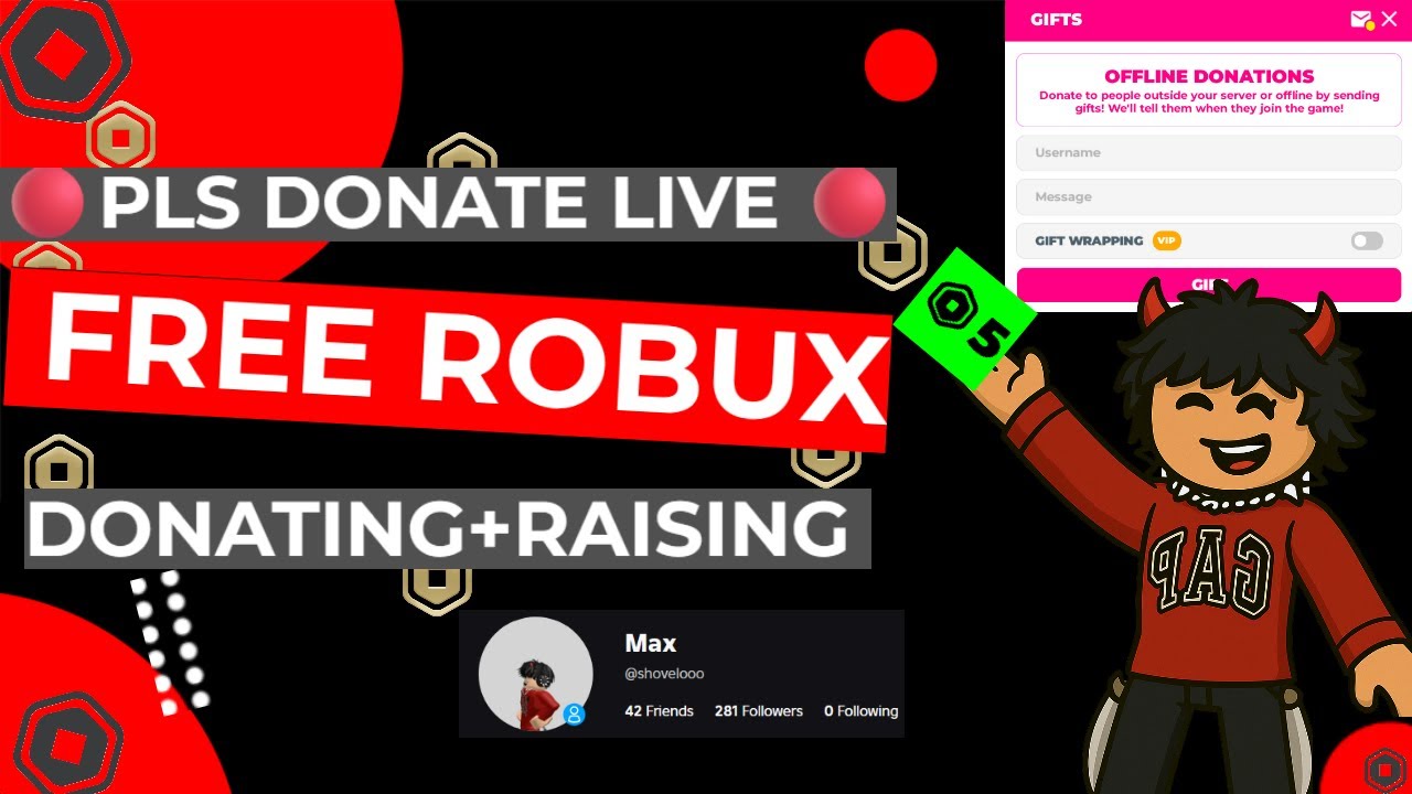 100% REAL!💸DONATING ROBUX IN PLS DONATE LIVE💸[🔴LIVE] - YouTube