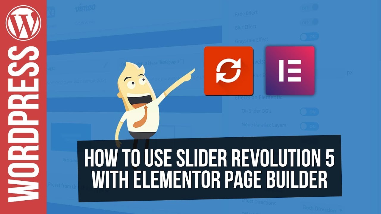 Using Slider Revolution 5 with Elementor Wordpress Page Builder YouTube