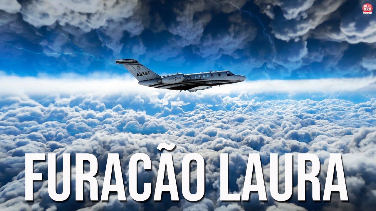 FLIGHT SIMULATOR 2020 - ATRAVESSANDO UM FURACÃO REAL | Hurricane Laura