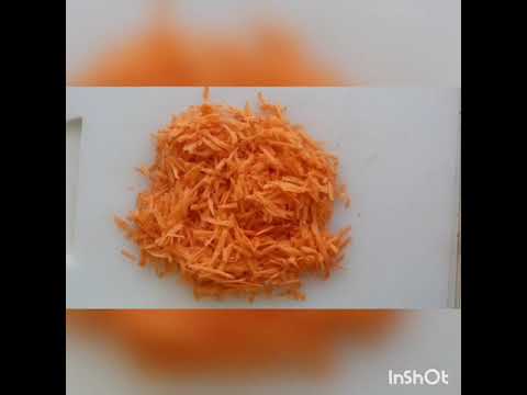 Deshidratado de la zanahoria