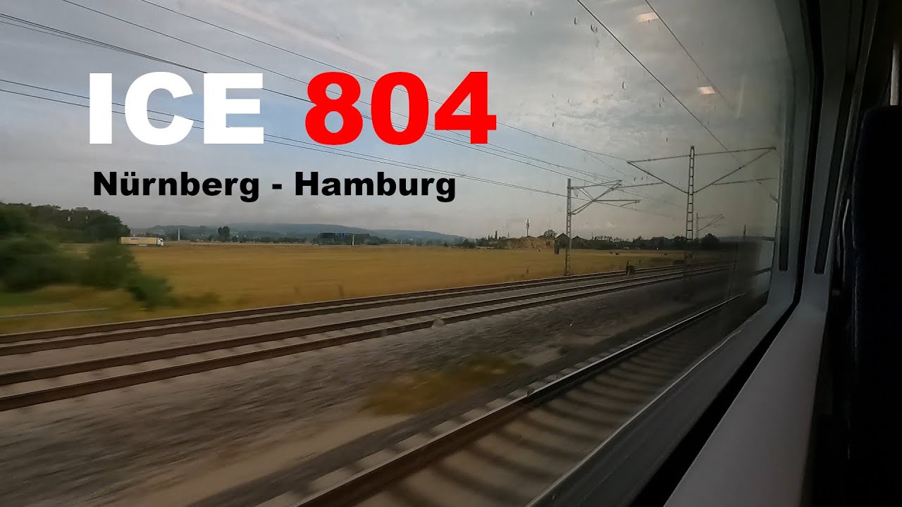 ICE 4 Mitfahrt von Nürnberg nach Hamburg über Berlin | ICE 804