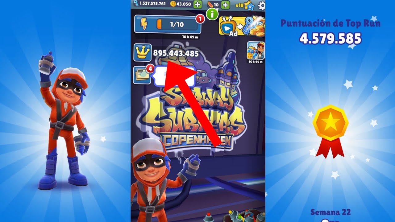 Como poner tu propio récord en Subway Surfers.. fácil y rapido