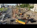 Дорожная ситуация на вечер 24 мая 2021 г. / строительство эстакады на Ново-Садовой / город Самара