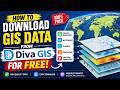 How to Download Free GIS Data from Diva GIS | Country Boundaries, Water Bodies, Temperature & More
