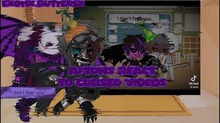 The Afton Family, Nightmares and Ennard react to Cursed Videos