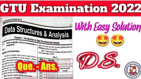 Data Structure Easy Solution #gtu #exampaper #pyqpaper #gtu_exam #pyq #questionbank #gtube