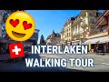 🇨🇭 Walking in INTERLAKEN Switzerland in 4K