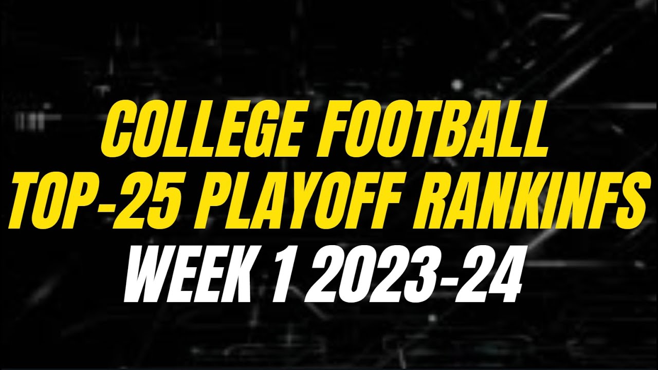College Football Playoff Rankings 2023 Espn College Football Playoff Rankings 2023 Espn