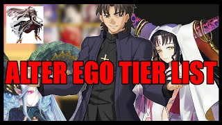The Alter Ego Tier List [Fate/Grand Order]