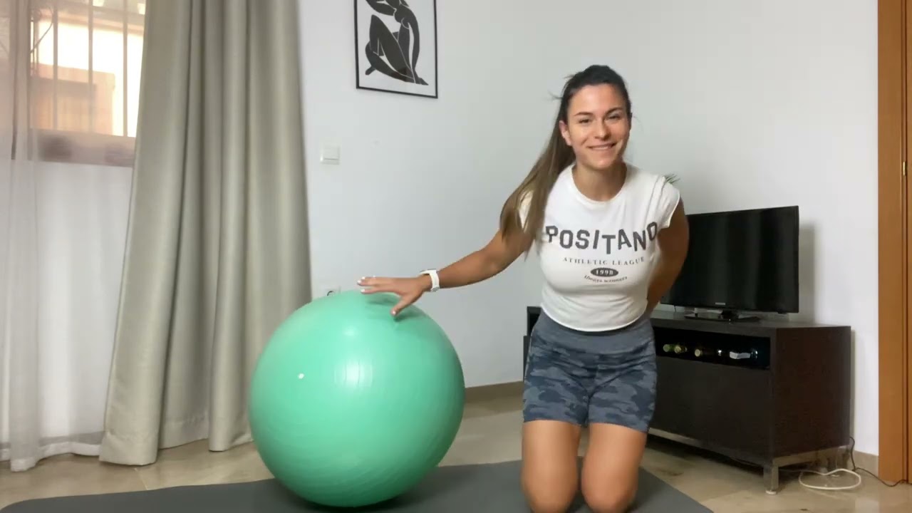 ESTIRAMIENTOS EN FITBALL- para embarazadas