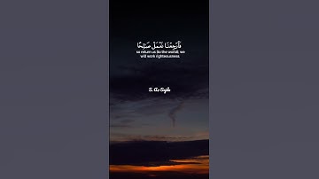 وَلَوْ تَرَى إِذِ الْمُجْرِمُونَ نَاكِسُو رُؤُوسِهِمْ عِندَ رَبِّهِم🤲سورة السجدة