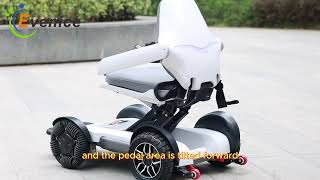 Lightweight Foldable Robot Electric Wheelchair Electromagnetic brake off-road