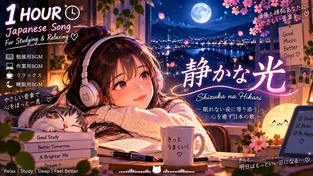 🌙 静かな光 — 勉強とリラックスに寄り添う美しい日本の癒し歌