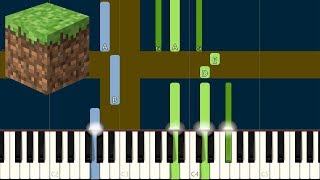 Minecraft - Sweden (Piano Tutorial) [Synthesia]