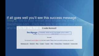 How to Create a BackPage Classifieds Account