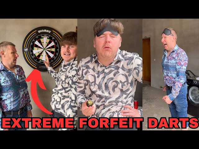 'Extreme' Forfeit Darts! (Blindfolded Darts Forfeit Mini Game) class=