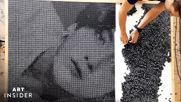Mosaic Portraits Made From Dice | Insider Art
