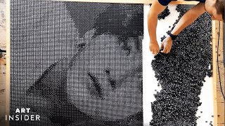 Mosaic Portraits Made From Dice | Insider Art