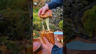 Grilled Cheese Sandwich 🔥 wait for the pull 😎#shorts #asmr #food #cooking #nature #cheese #crunchy