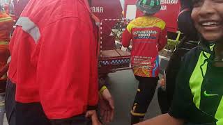 Di jalur Kebakaran di dealer motor yamaha di jalan pangeran antasari kota samarinda