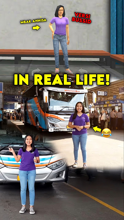 SOPIR BUSSID VERSI REAL LIFE😂 #bussid #maleo #bussimulatorindonesia #veo3