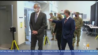 Gov. Baker Tours Field Hospital At Joint Base Cape Cod