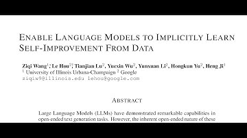 Enable Language Models to Implicitly Learn Self-Improvement From Data