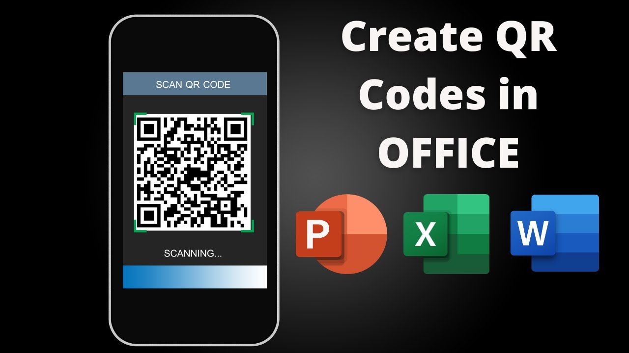 How to create a QR code into Microsoft Office | Microsoft Office Tutorial -  YouTube