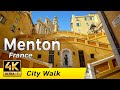 Menton france  the french riviera town  walking tour 4k  cte dazur