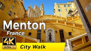 Menton, France - The French Riviera Town | Walking Tour 4k | Côte d'Azur screenshot 5