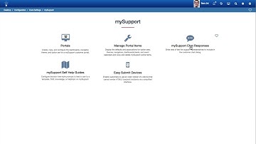 Configuring mySupport Portals