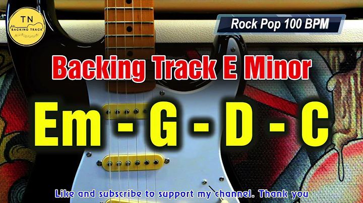 Rock Pop BACKING TRACK E Minor | 100BPM | Guitar Backing Track