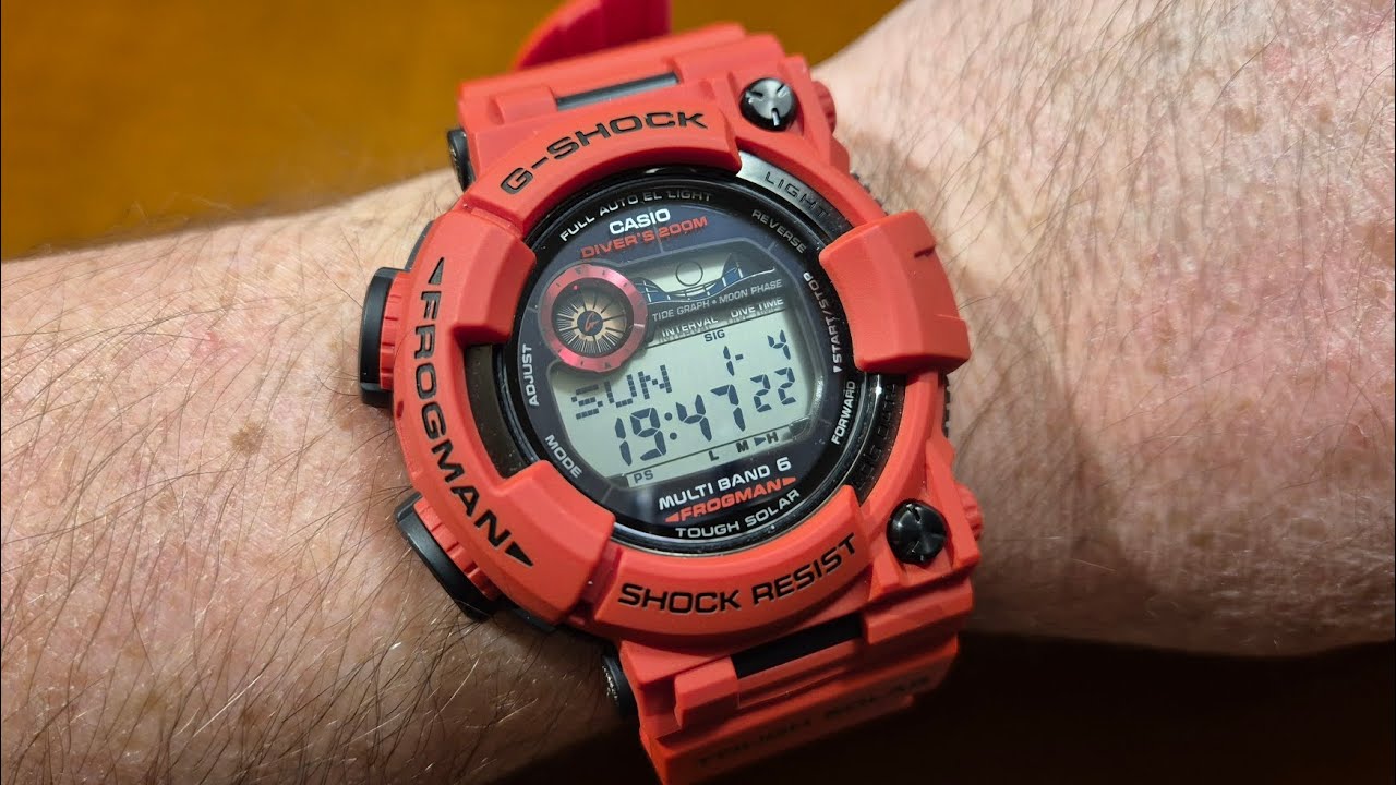 『ニャン太郎』美品G-SHOCKフロッグマンGWF-1000RD-4JF G-SHOCK ジーショック CASIO カシオ 腕時計 GWF-1000RD-4JF FROGMAN