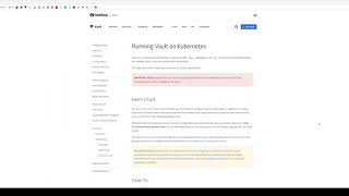 Set up HashiCorp Vault using a Helm chart in Kubernetes