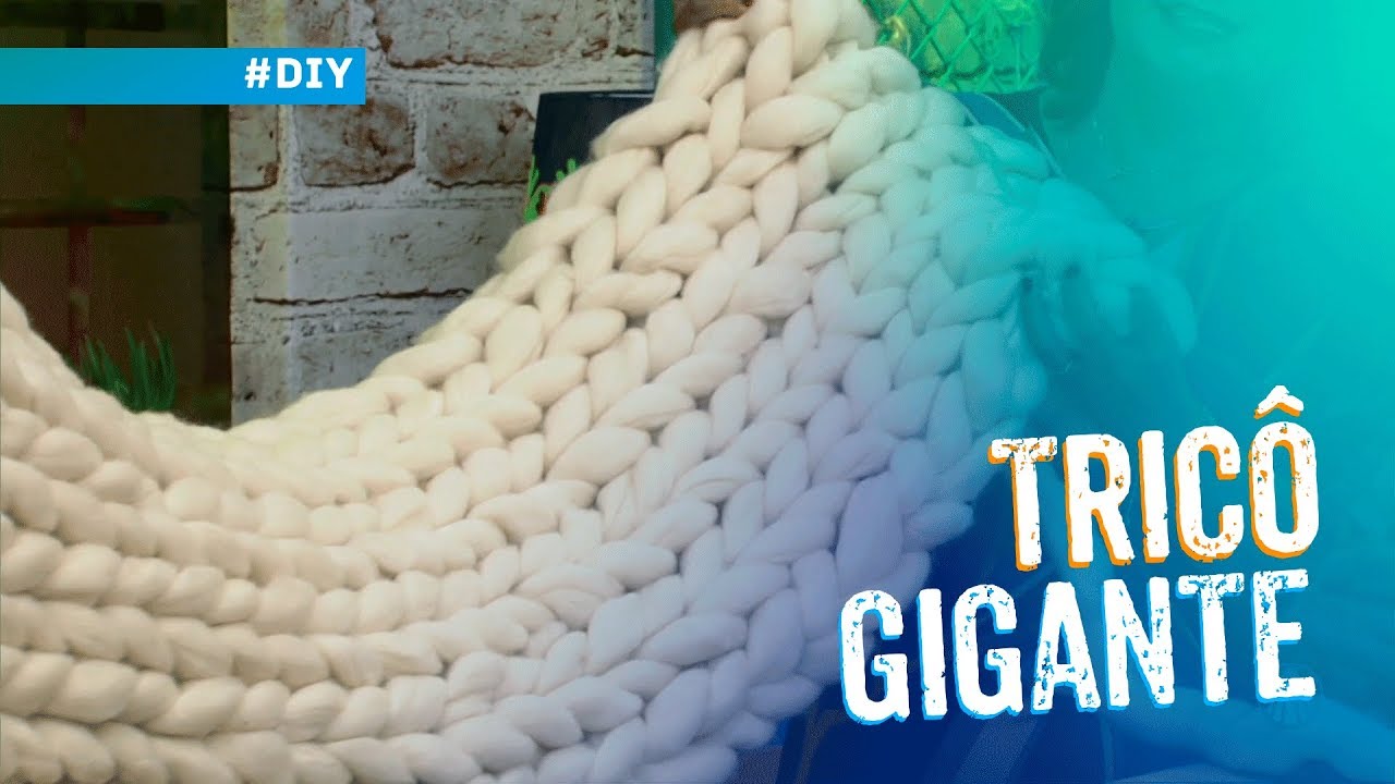 Tricô gigante por Maristela Souza