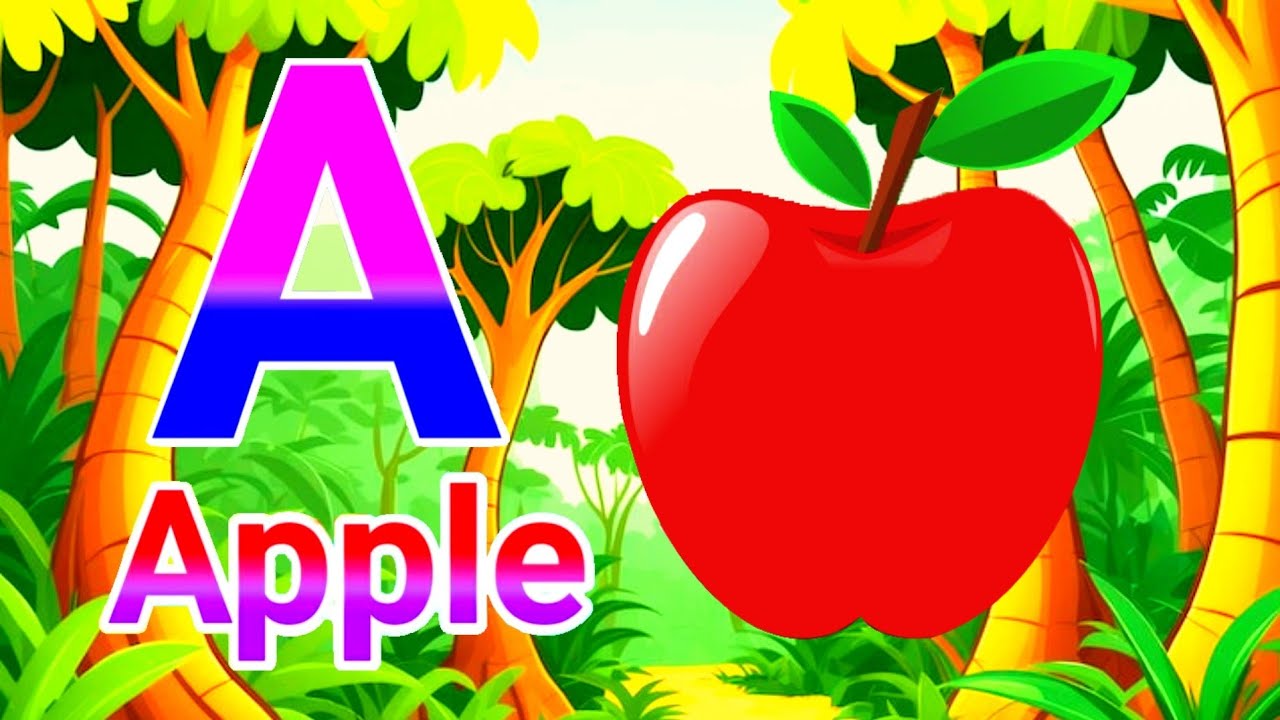 a for apple b for ball c for cat | abc phonics song | alphabets ...
