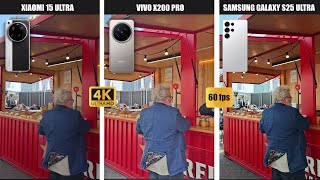 Esavants Videos Xiaomi 15 ULTRA vs Samsung GALAXY S25 ULTRA vs VIVO X200 PRO | 4K y 60fps