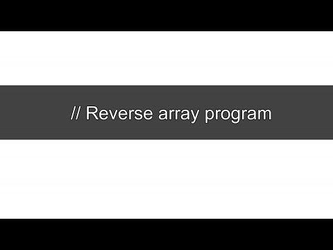 print reverse array c program- PC run