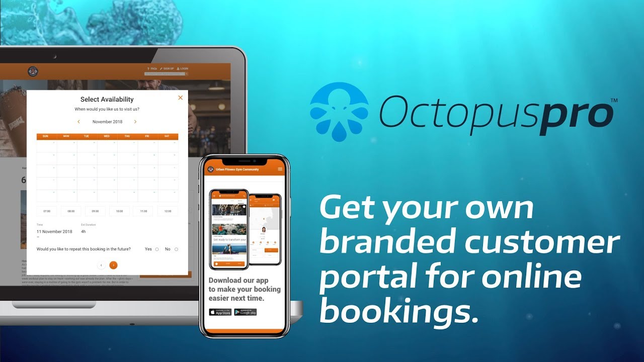 Accept Bookings and Payments Online with OctopusPro Customer Portal -  YouTube