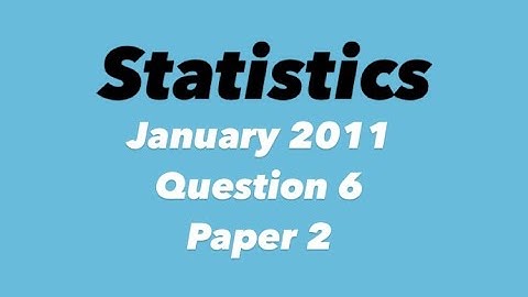 CXC (CSEC) Math Paper 2 | January 2011 Question 6